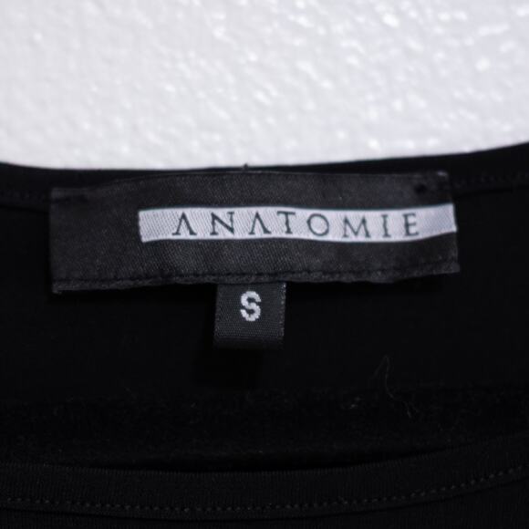 Anatomie Nunia Tunic Top Black Mesh Panel Zip Pocket Travel Tech Wear SZ S - Picture 5 of 6